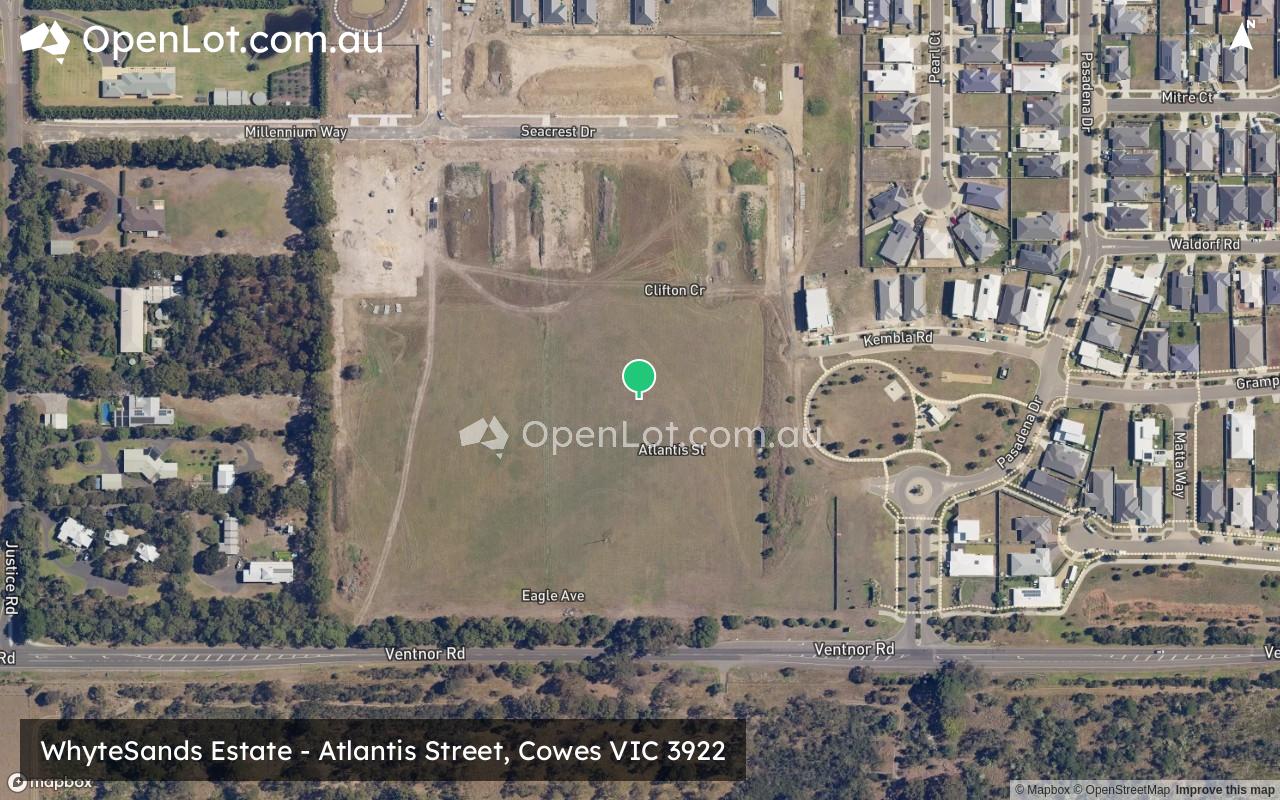 Satellite image for WhyteSands Estate - Atlantis Street, Cowes VIC 3922
