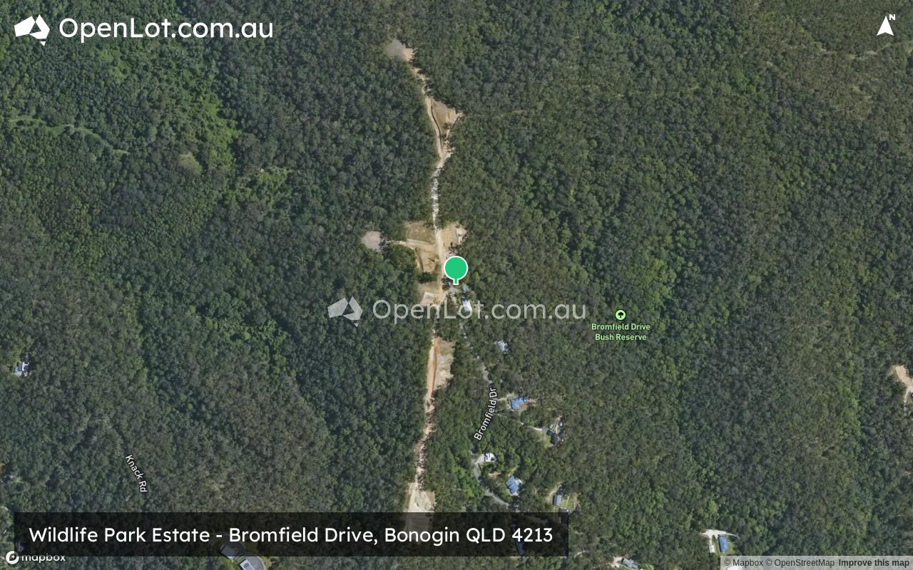 Satellite image for Wildlife Park Estate - Bromfield Drive, Bonogin QLD 4213
