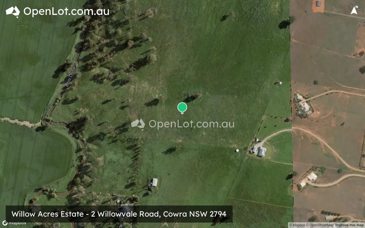 Satellite image for Willow Acres Estate - 2 Willowvale Road, Cowra NSW 2794