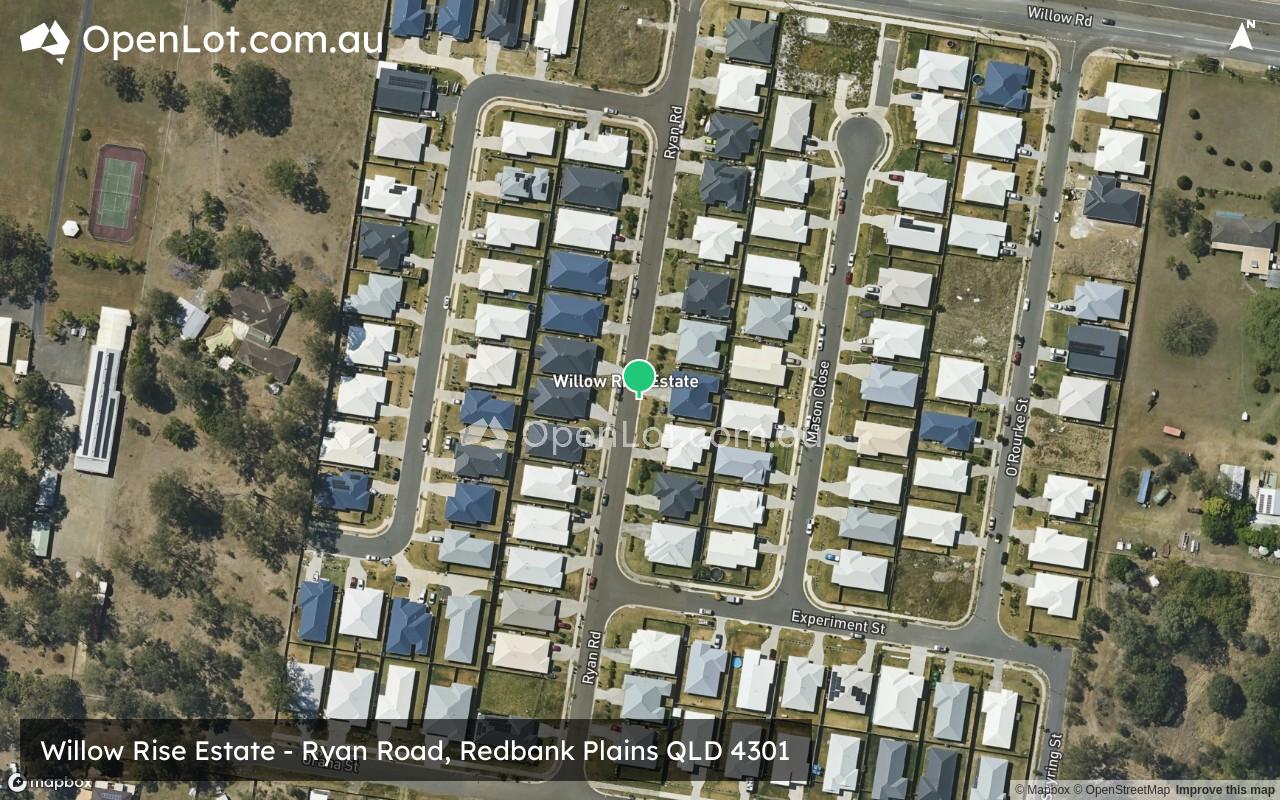 Satellite image for Willow Rise Estate - Ryan Road, Redbank Plains QLD 4301