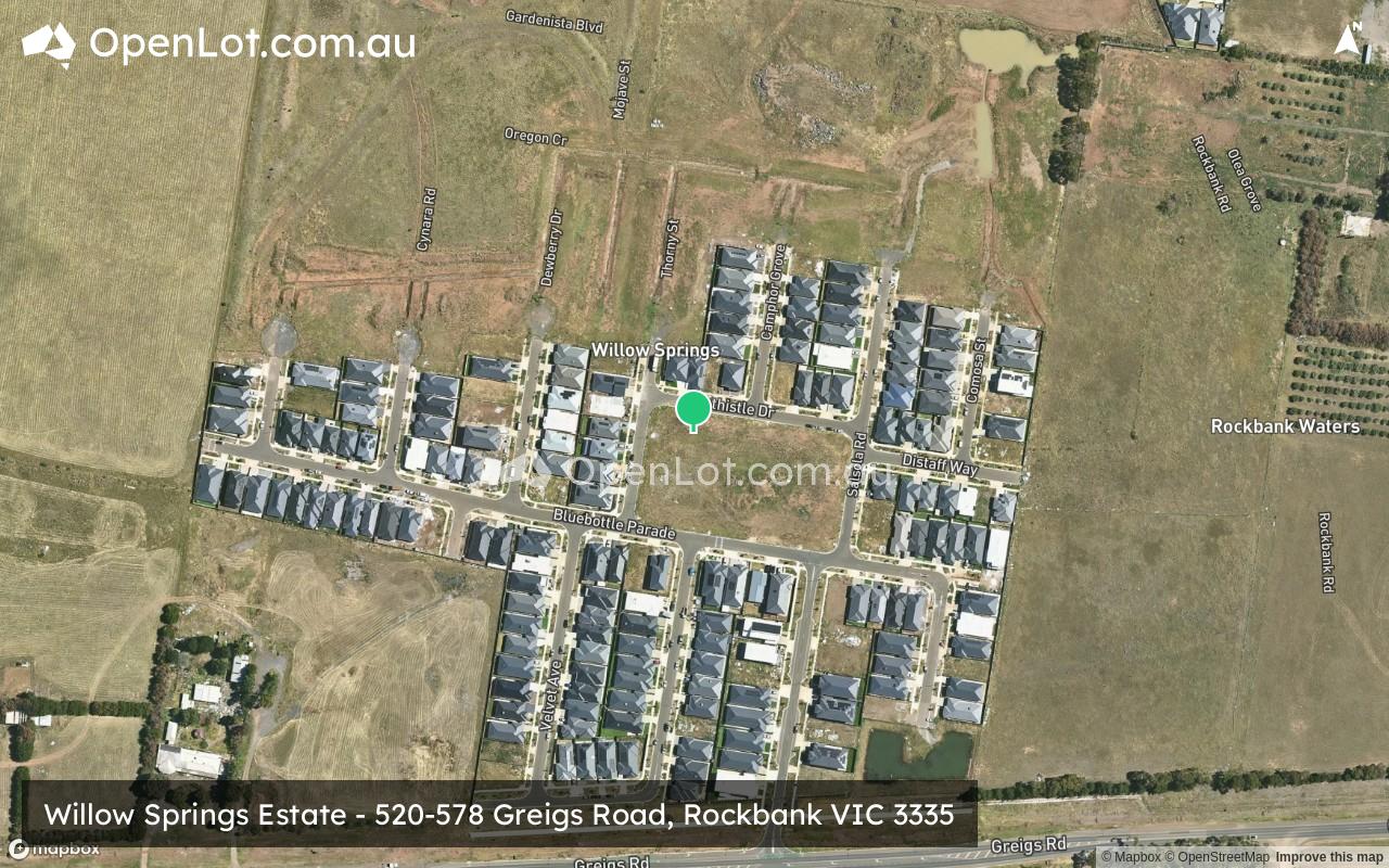 Satellite image for Willow Springs Estate - 520-578 Greigs Road, Rockbank VIC 3335