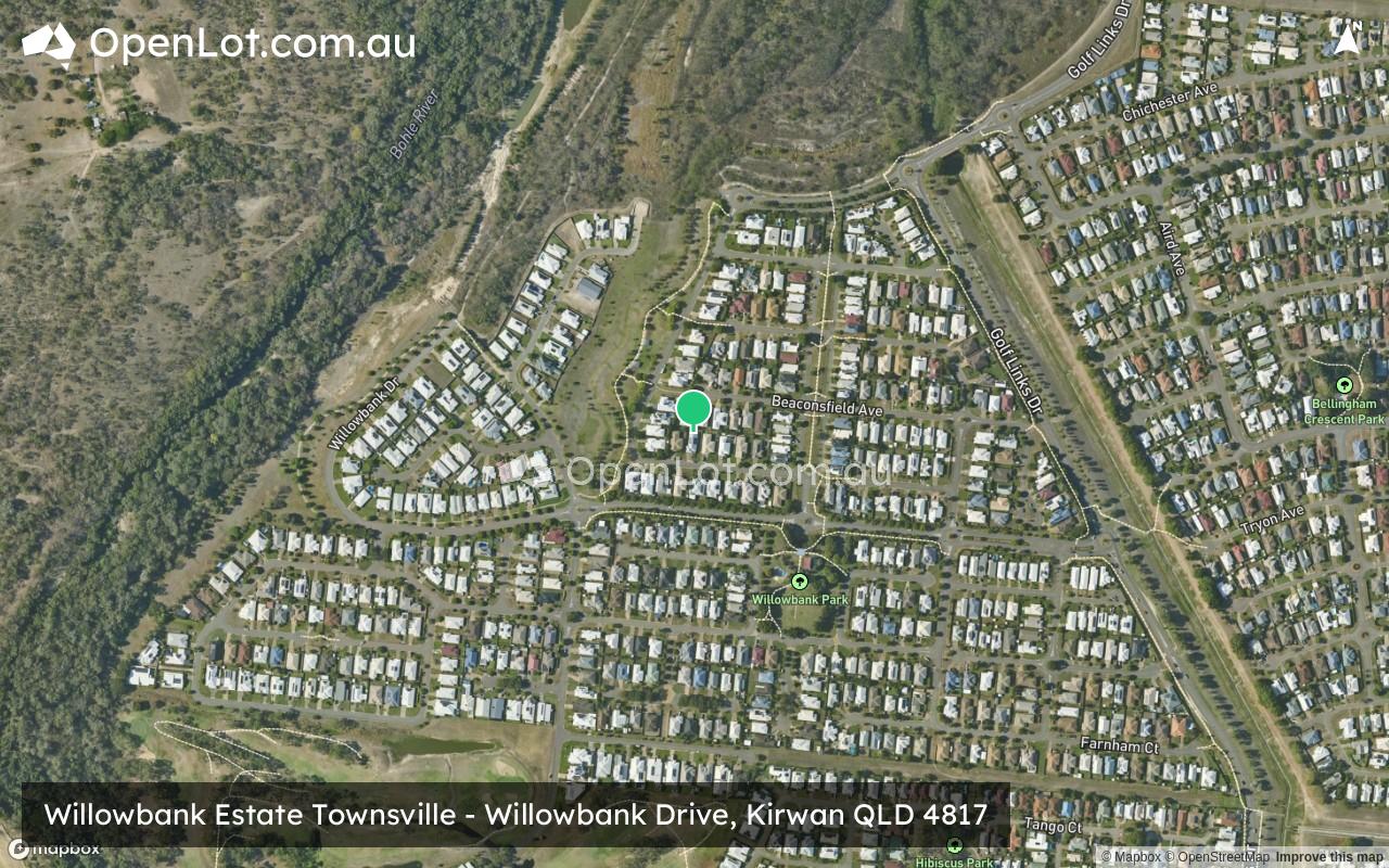 Satellite image for Willowbank Estate Townsville - Willowbank Drive, Kirwan QLD 4817