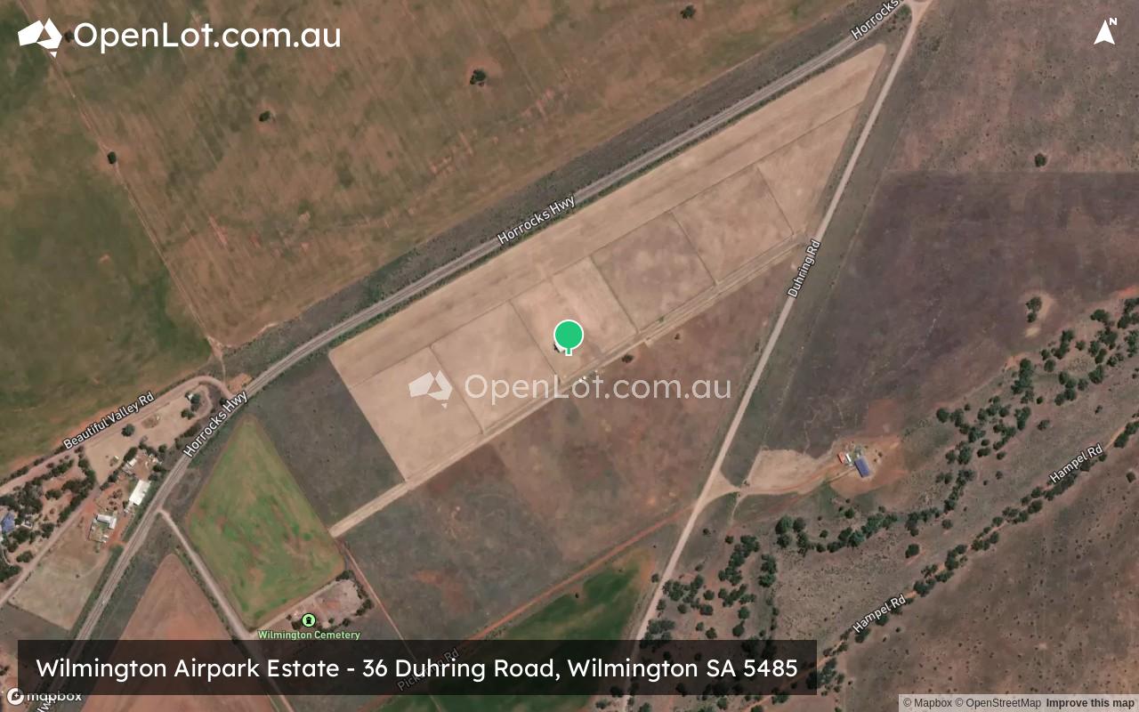 Satellite image for Wilmington Airpark Estate - 36 Duhring Road, Wilmington SA 5485