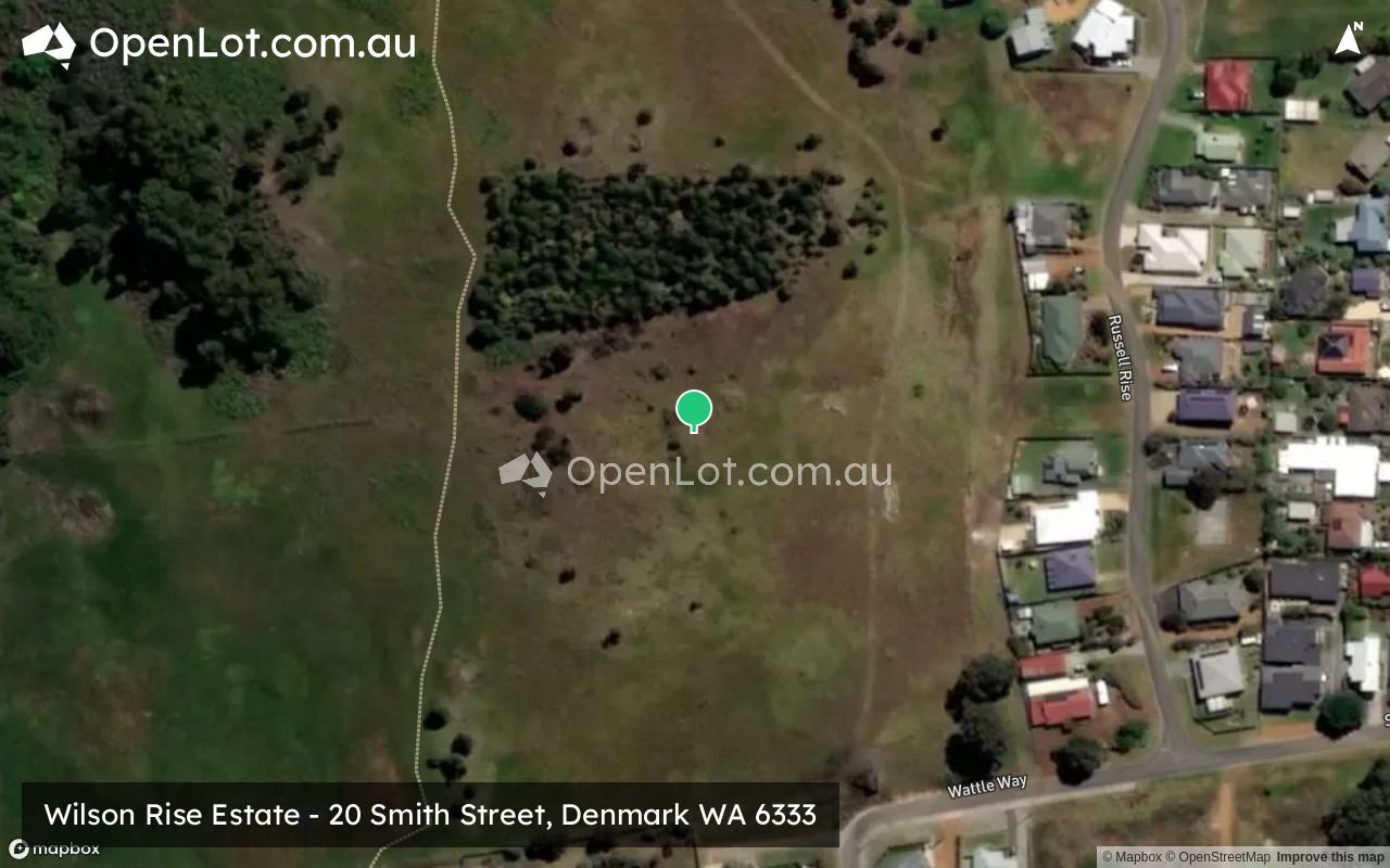 Satellite image for Wilson Rise Estate - 20 Smith Street, Denmark WA 6333