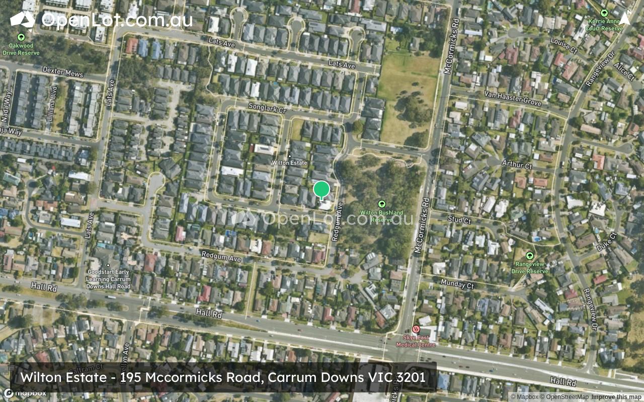 Satellite image for Wilton Estate - 195 Mccormicks Road, Carrum Downs VIC 3201