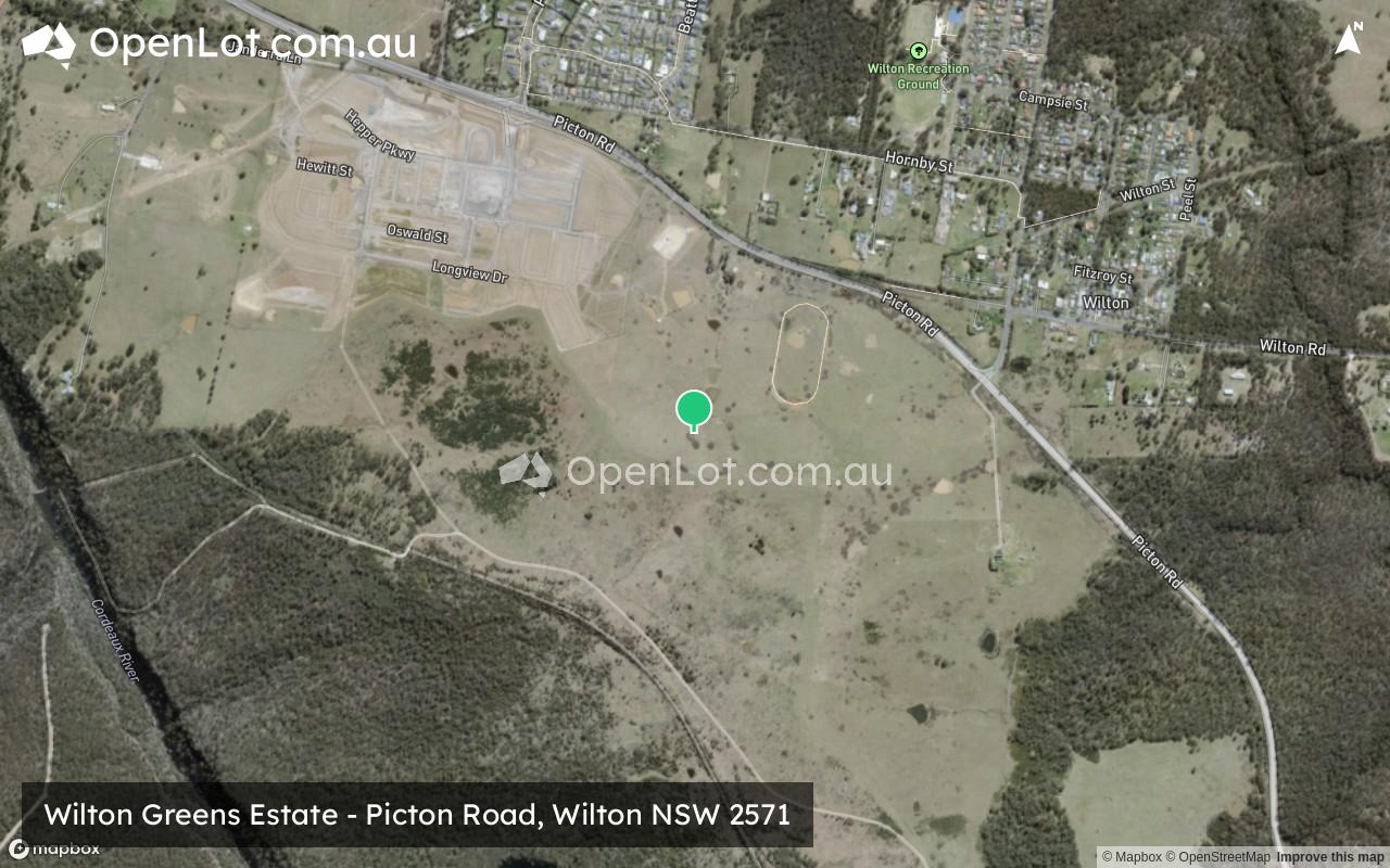 Satellite image for Wilton Greens Estate - Picton Road, Wilton NSW 2571