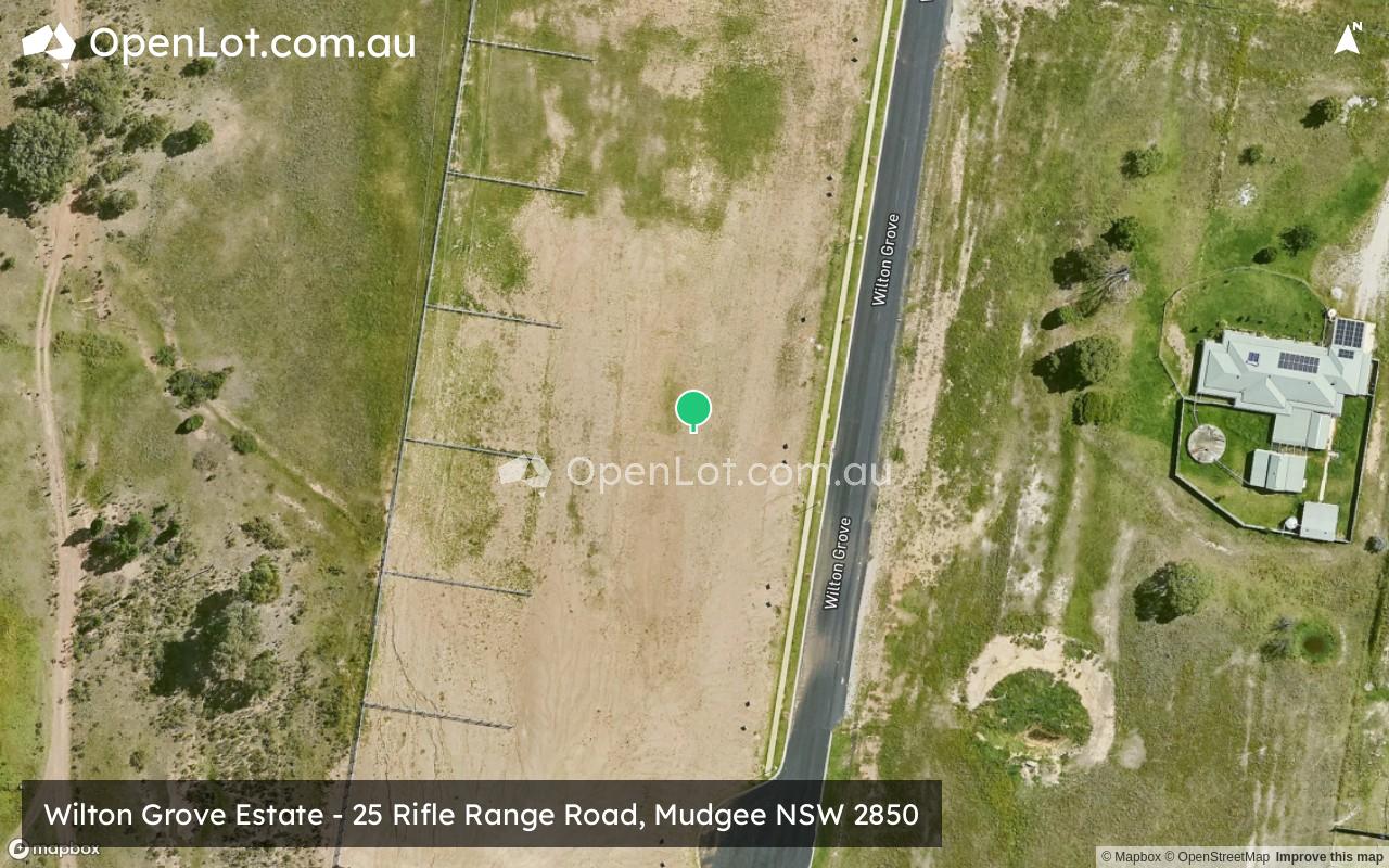 Satellite image for Wilton Grove Estate - 25 Rifle Range Road, Mudgee NSW 2850