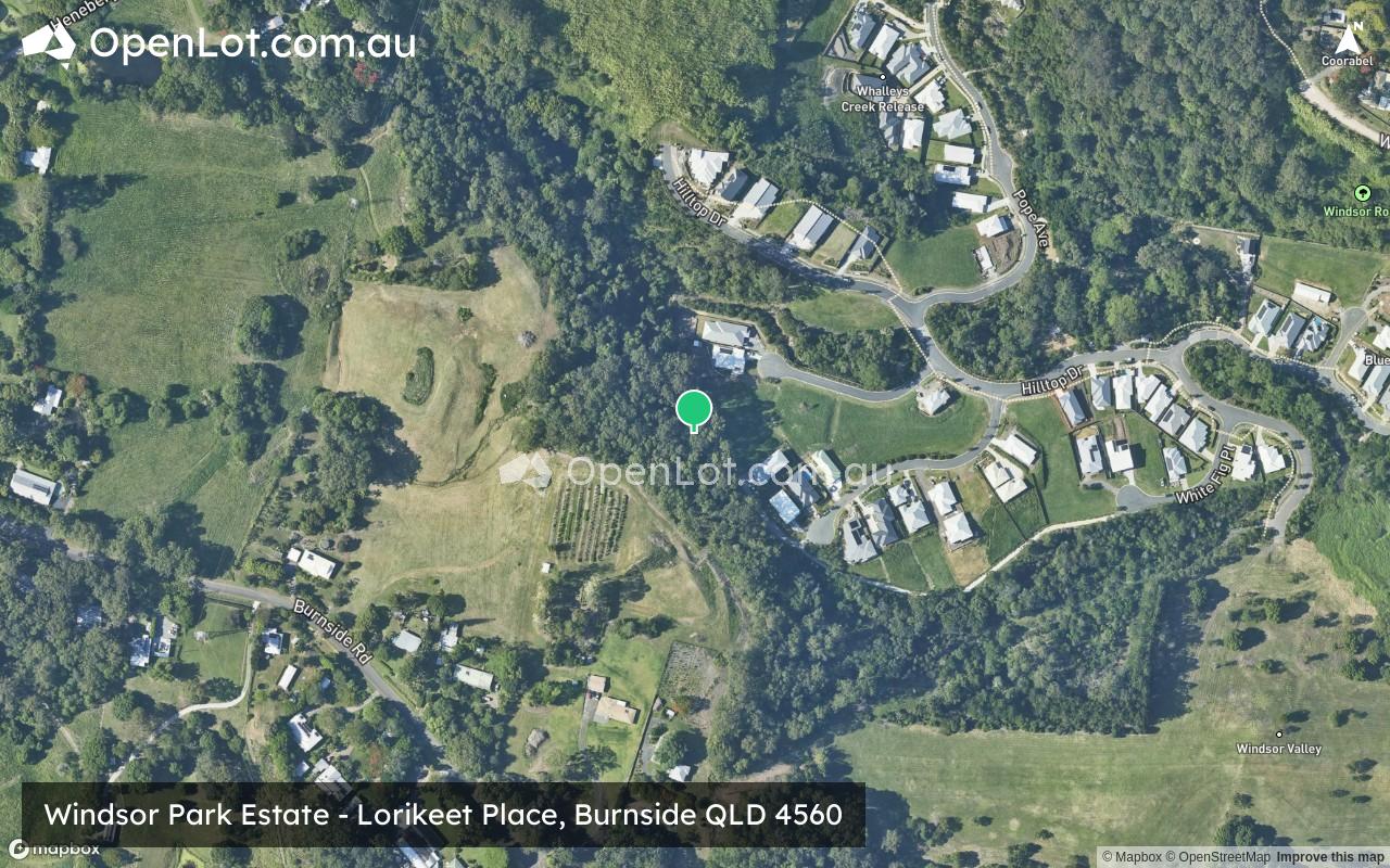 Satellite image for Windsor Park Estate - Lorikeet Place, Burnside QLD 4560