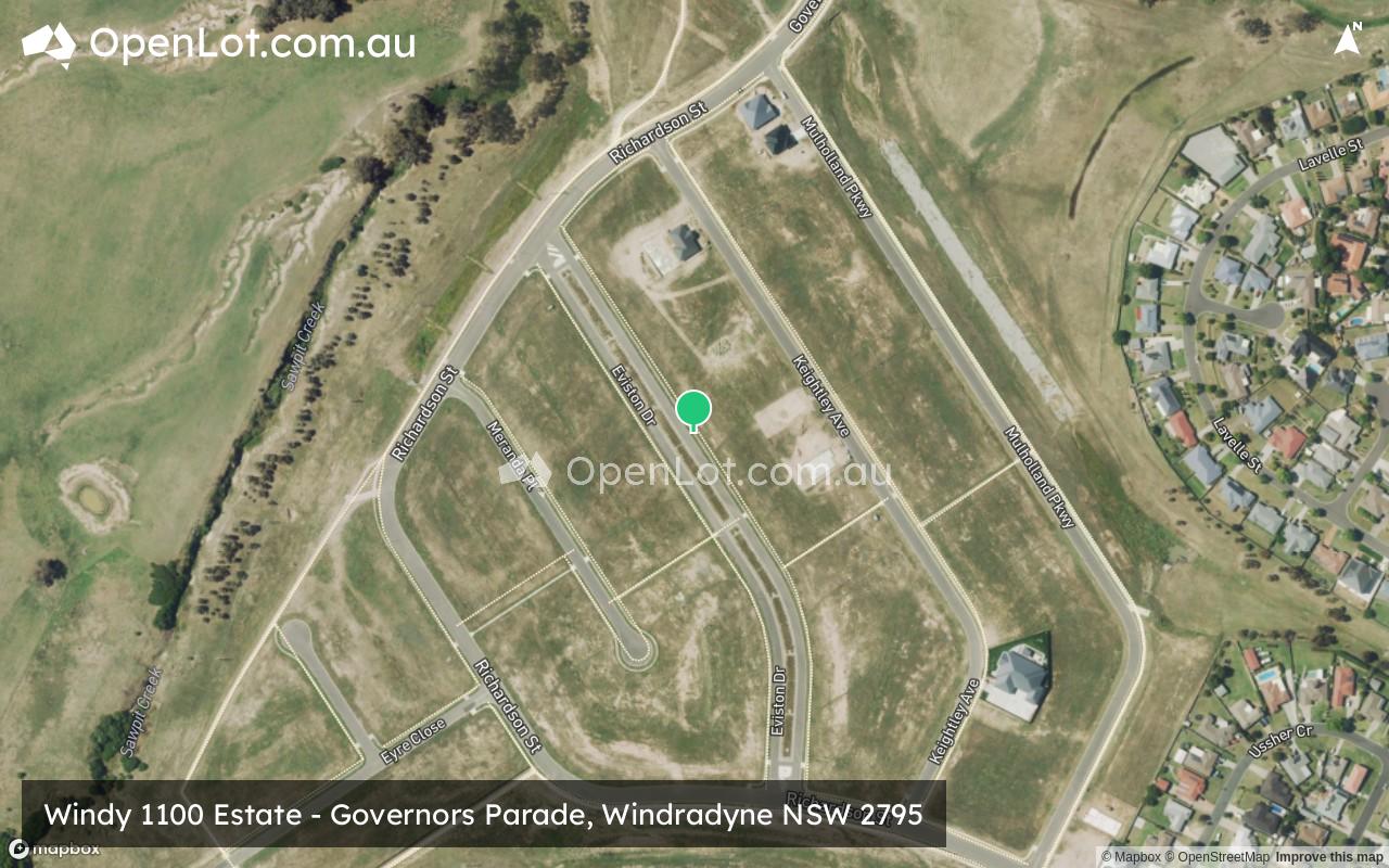 Satellite image for Windy 1100 Estate - Governors Parade, Windradyne NSW 2795