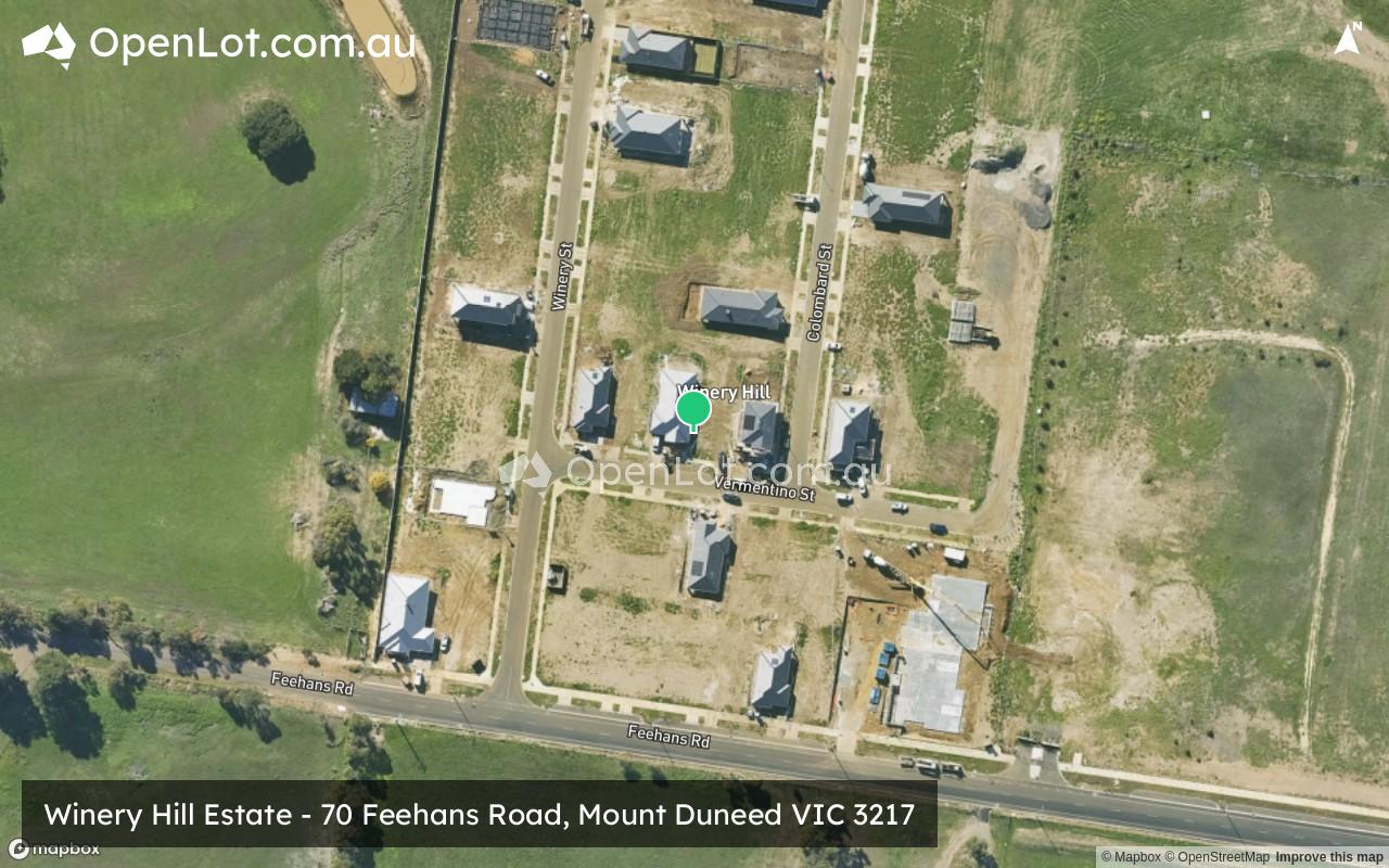 Satellite image for Winery Hill Estate - 70 Feehans Road, Mount Duneed VIC 3217
