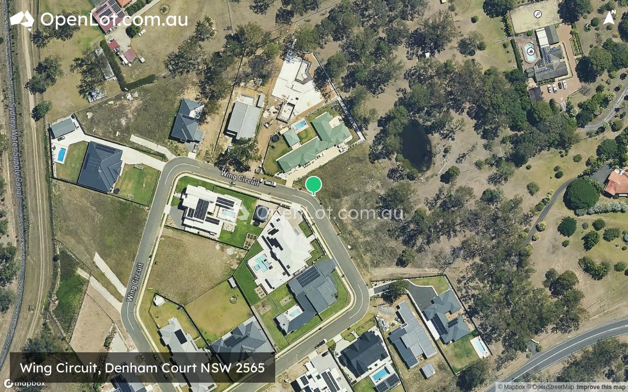 Satellite image for Wing Circuit, Denham Court NSW 2565