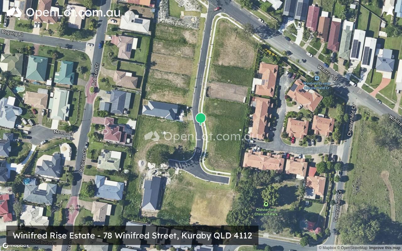 Satellite image for Winifred Rise Estate - 78 Winifred Street, Kuraby QLD 4112