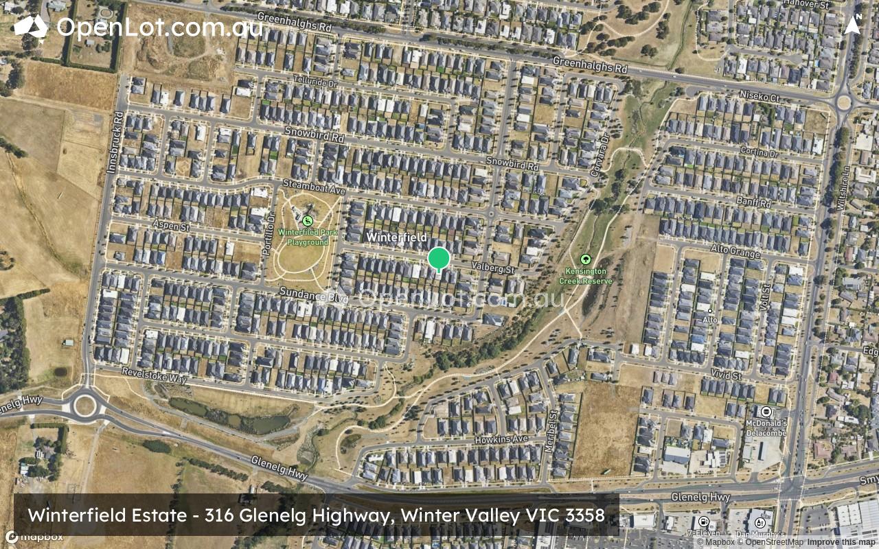 Satellite image for Winterfield Estate - 316 Glenelg Highway, Winter Valley VIC 3358