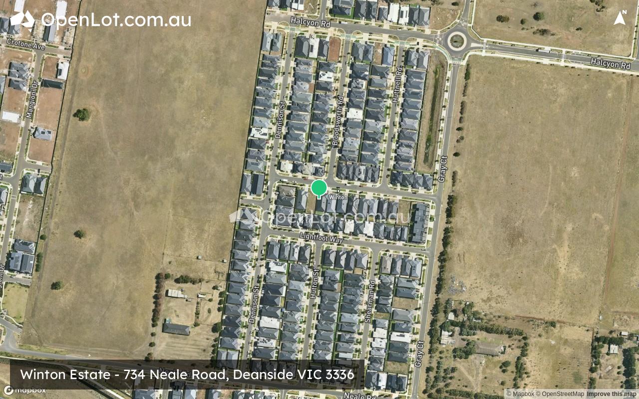 Satellite image for Winton Estate - 734 Neale Road, Deanside VIC 3336