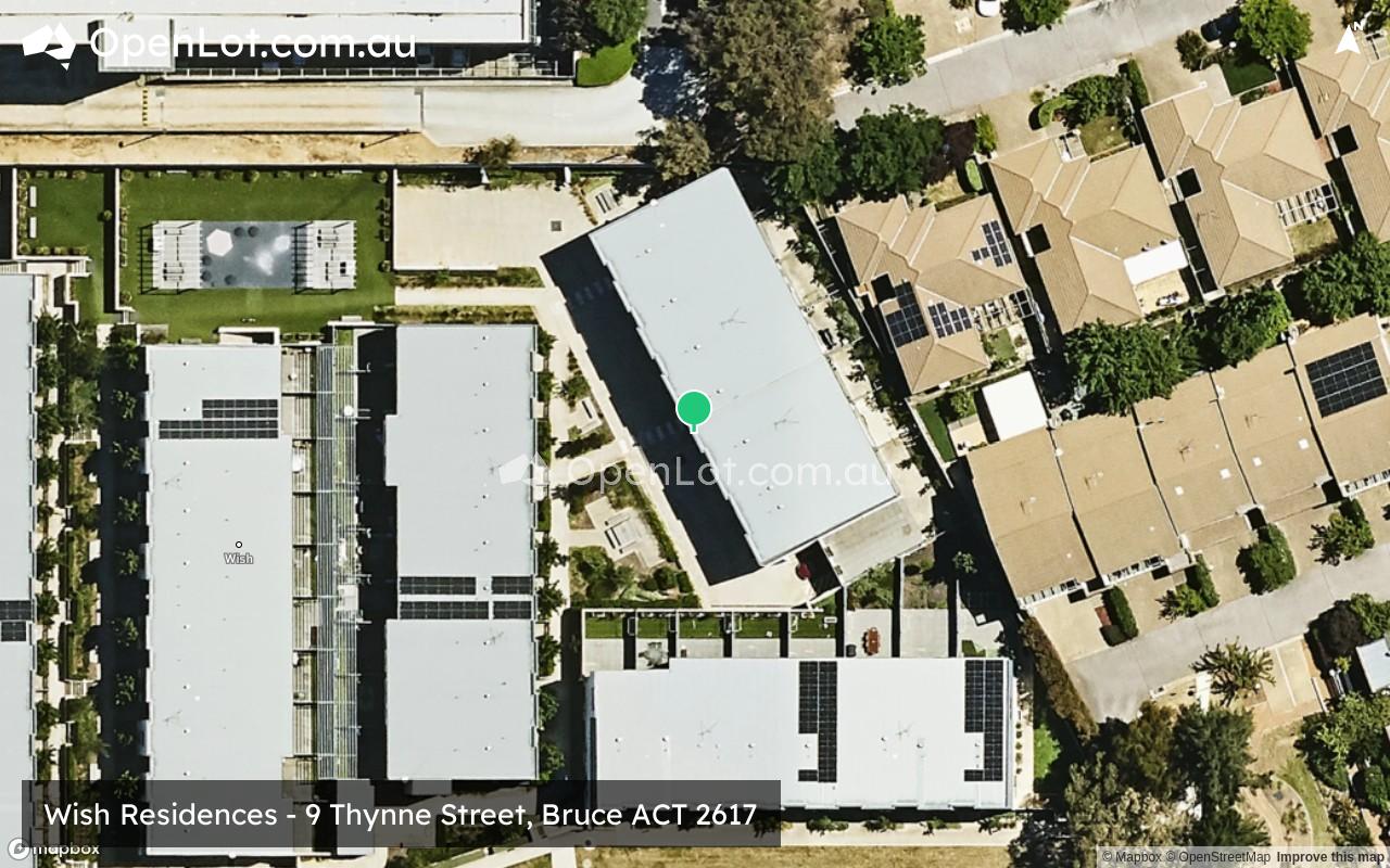 Satellite image for Wish Residences - 9 Thynne Street, Bruce ACT 2617