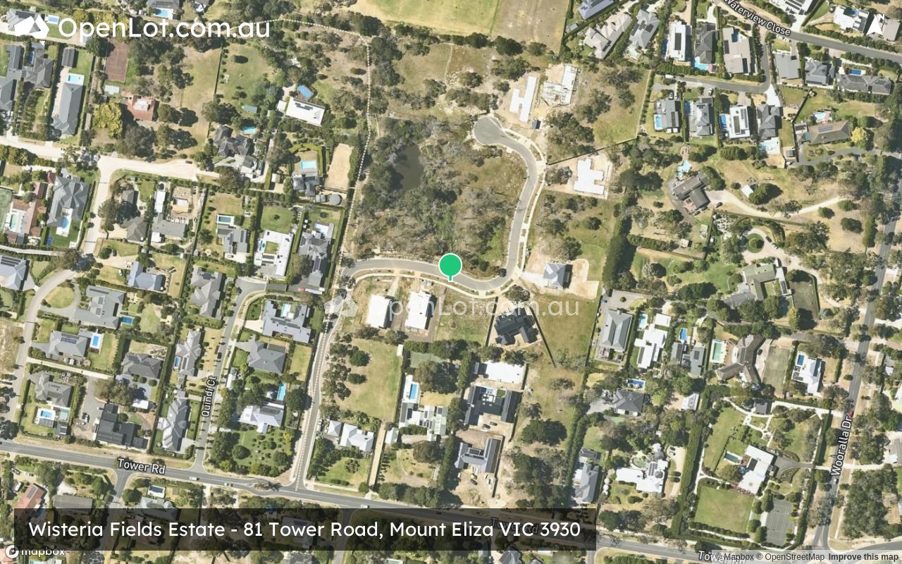 Satellite image for Wisteria Fields Estate - 81 Tower Road, Mount Eliza VIC 3930