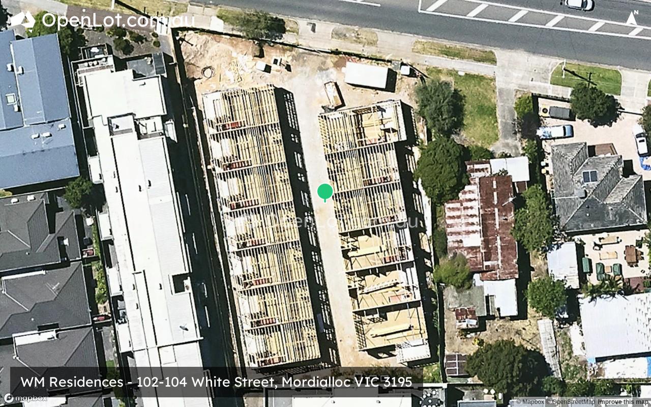Satellite image for WM Residences - 102-104 White Street, Mordialloc VIC 3195