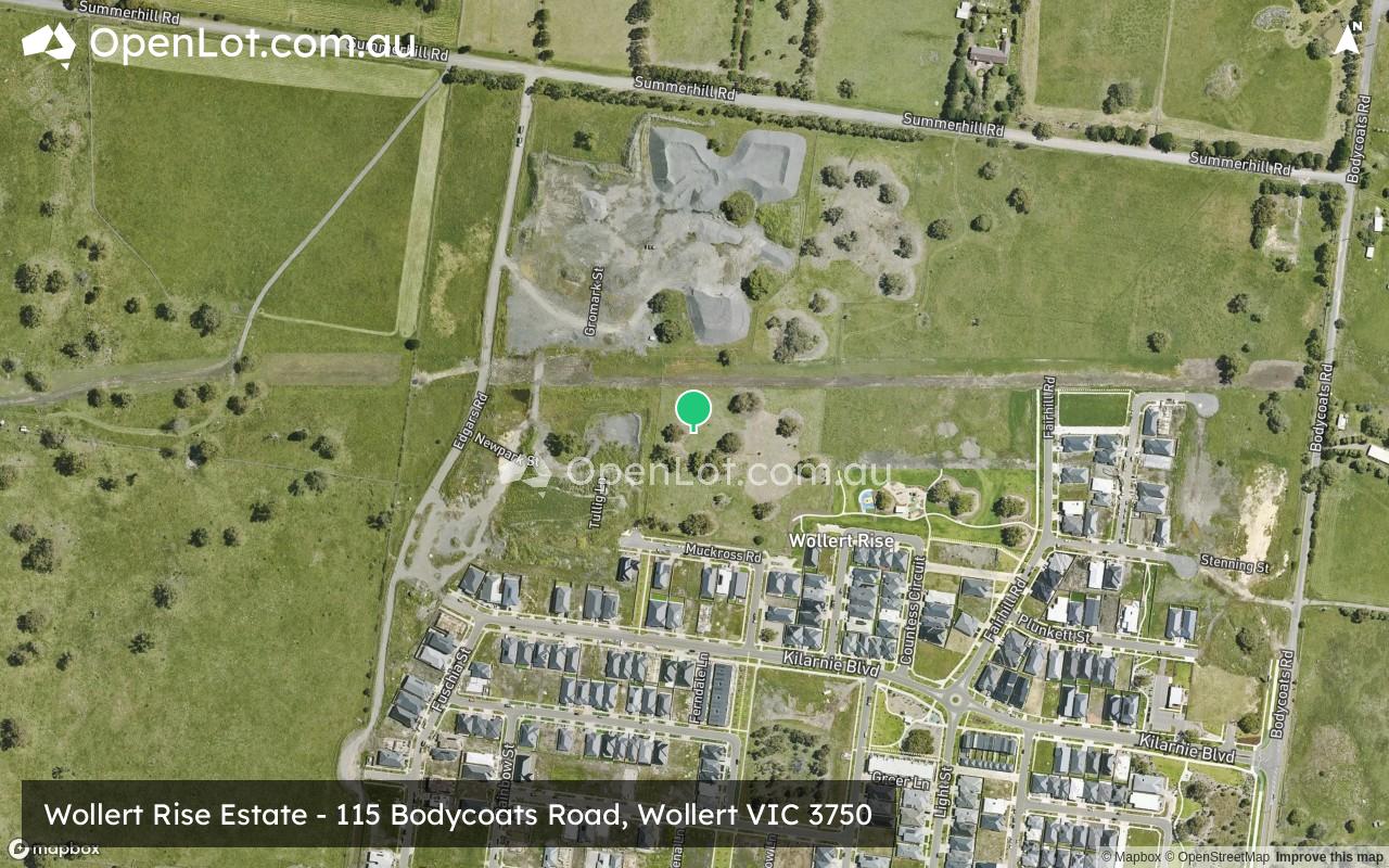 Satellite image for Wollert Rise Estate - 115 Bodycoats Road, Wollert VIC 3750