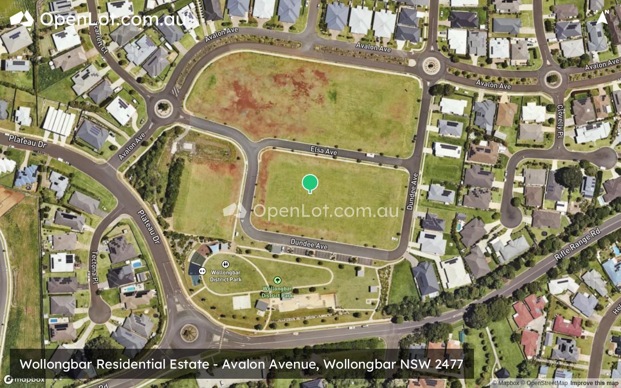 Satellite image for Wollongbar Residential Estate - Avalon Avenue, Wollongbar NSW 2477