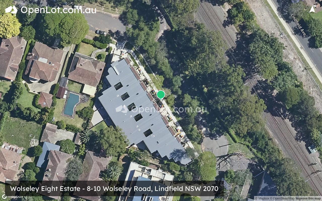 Satellite image for Wolseley Eight Estate - 8-10 Wolseley Road, Lindfield NSW 2070