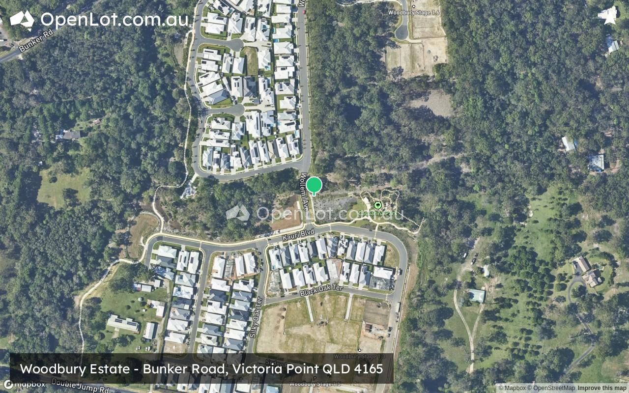 Satellite image for Woodbury Estate - Bunker Road, Victoria Point QLD 4165