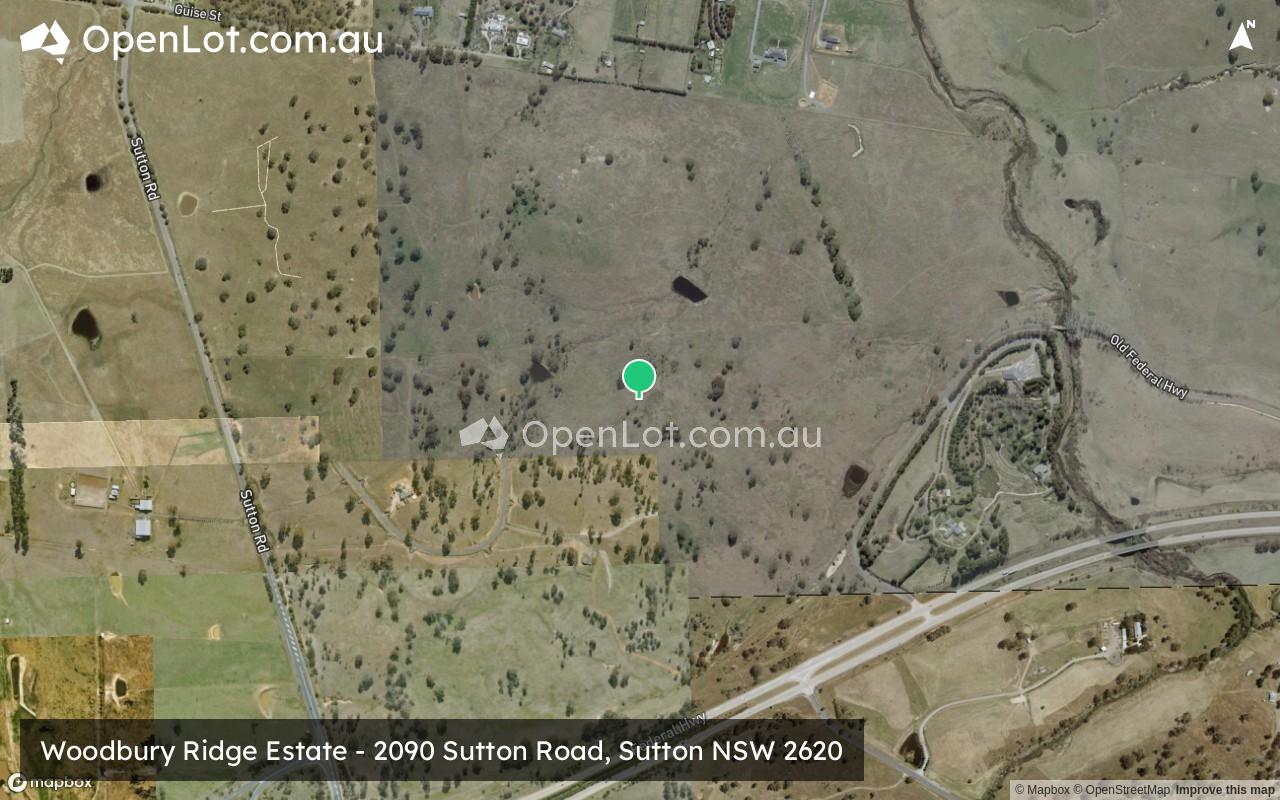 Satellite image for Woodbury Ridge Estate - 2090 Sutton Road, Sutton NSW 2620