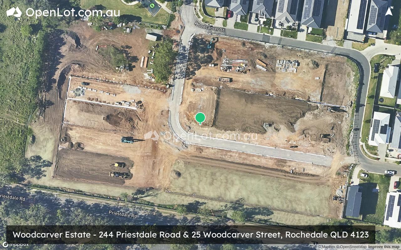 Satellite image for 244 Priestdale Road & 25 Woodcarver Street, Rochedale QLD 4123