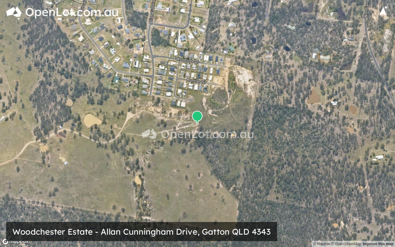 Satellite image for Woodchester Estate - Allan Cunningham Drive, Gatton QLD 4343