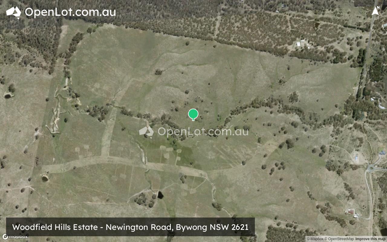Satellite image for Woodfield Hills Estate - Newington Road, Bywong NSW 2621