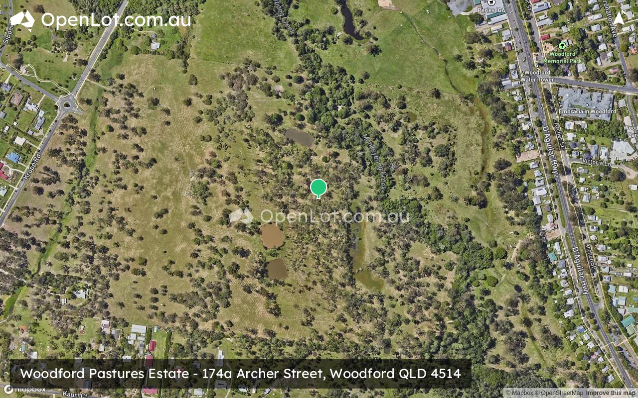 Satellite image for 174a Archer Street, Woodford QLD 4514