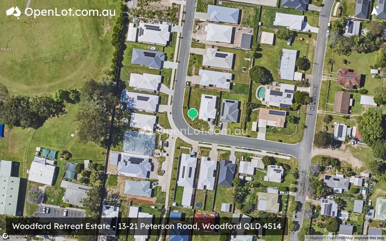 Satellite image for Woodford Retreat Estate - 13-21 Peterson Road, Woodford QLD 4514