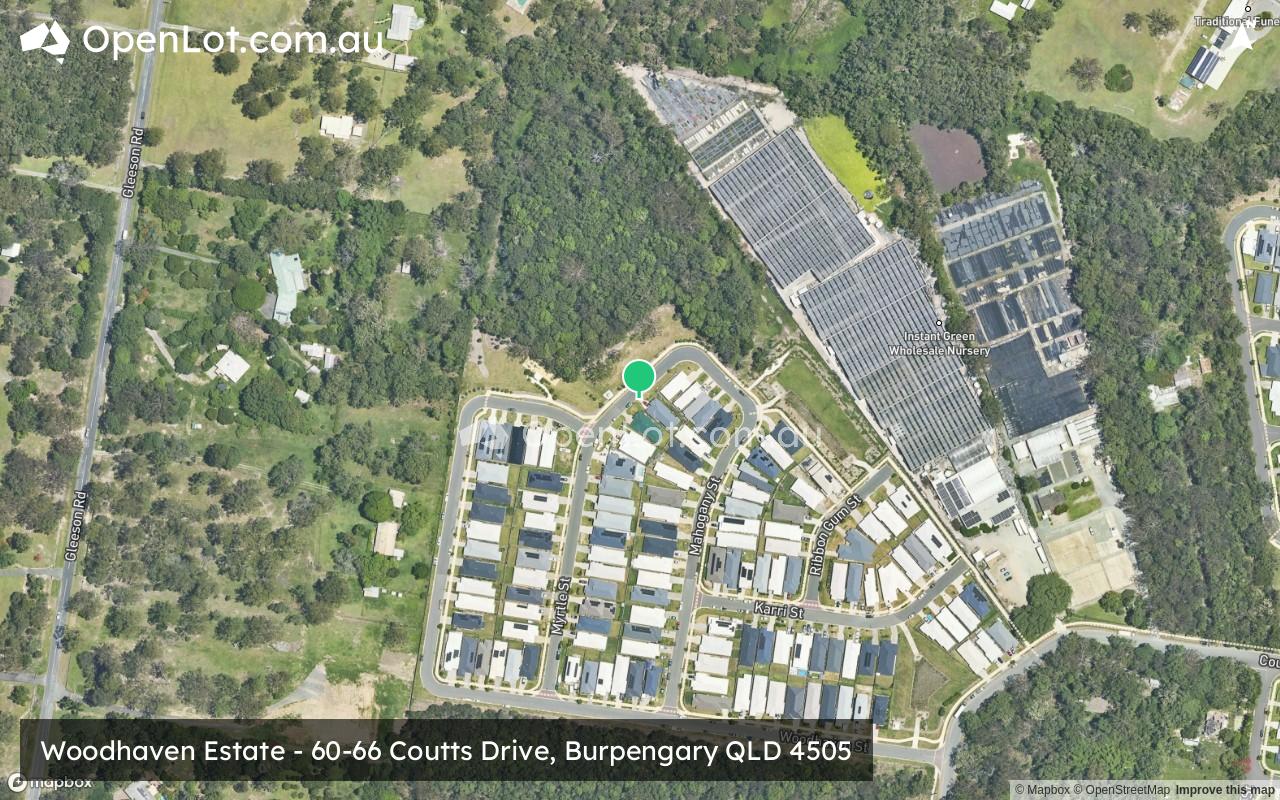 Satellite image for Woodhaven Estate - 60-66 Coutts Drive, Burpengary QLD 4505