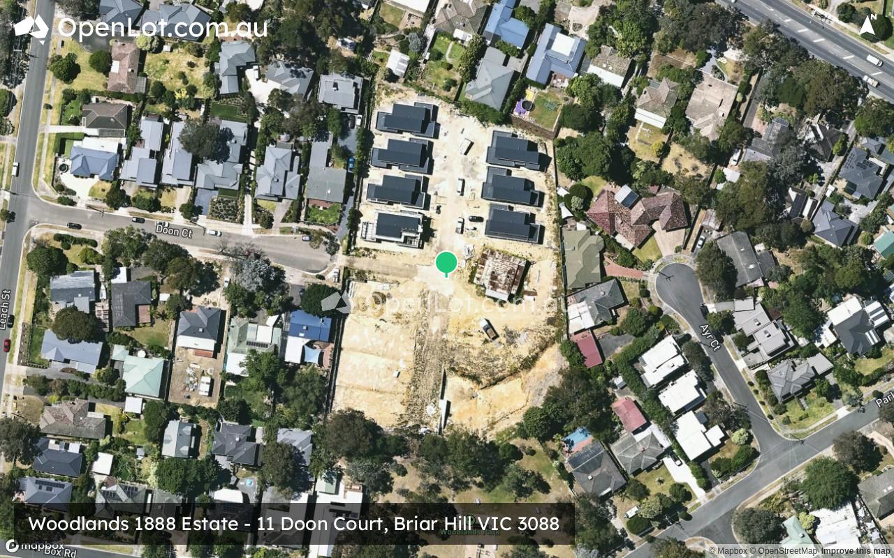 Satellite image for Woodlands 1888 Estate - 11 Doon Court, Briar Hill VIC 3088
