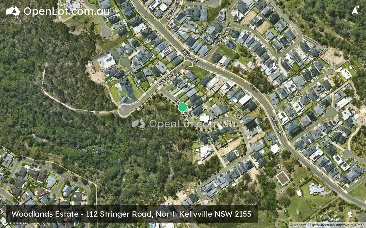 Satellite image for Woodlands Estate - 112 Stringer Road, North Kellyville NSW 2155