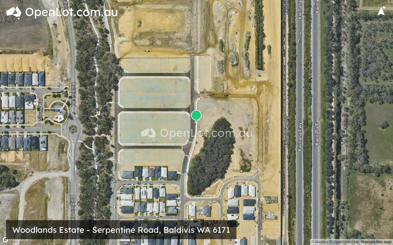 Satellite image for Woodlands Estate - Serpentine Road, Baldivis WA 6171