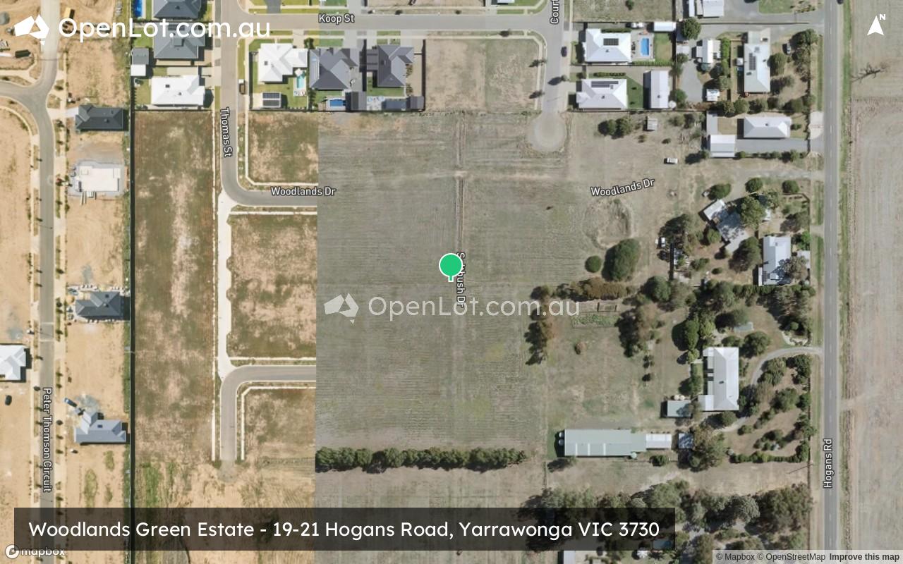 Satellite image for Woodlands Green Estate - 19-21 Hogans Road, Yarrawonga VIC 3730