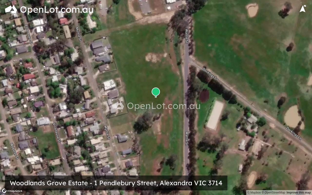 Satellite image for Woodlands Grove Estate - 1 Pendlebury Street, Alexandra VIC 3714