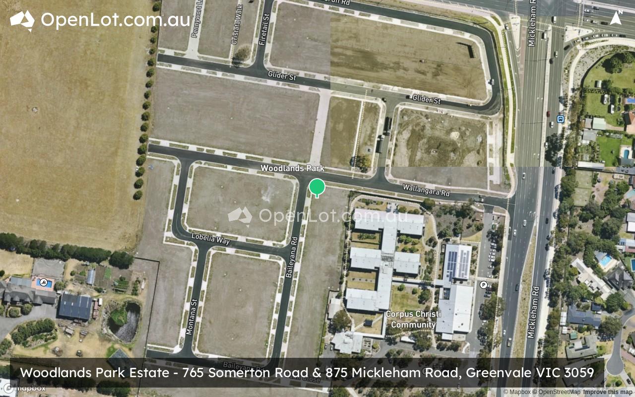 Satellite image for Woodlands Park Estate - 765 Somerton Road & 875 Mickleham Road, Greenvale VIC 3059