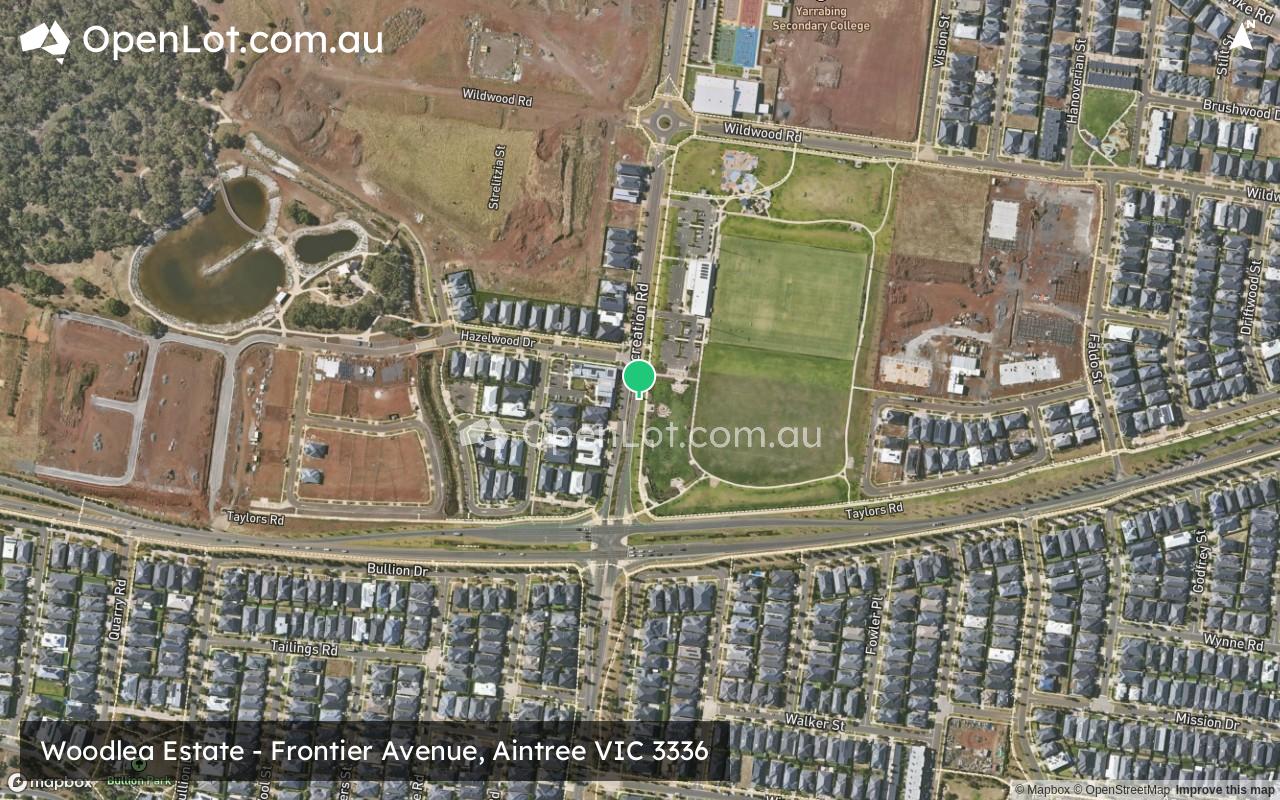 Satellite image for Woodlea Estate - Frontier Avenue, Aintree VIC 3336