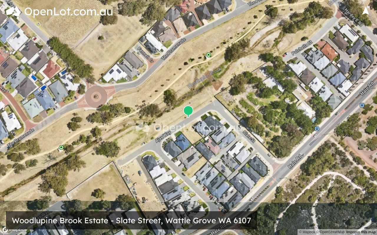 Satellite image for Woodlupine Brook Estate - Slate Street, Wattle Grove WA 6107