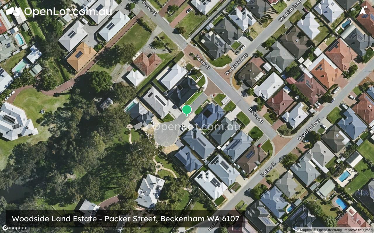 Satellite image for Woodside Land Estate - Packer Street, Beckenham WA 6107