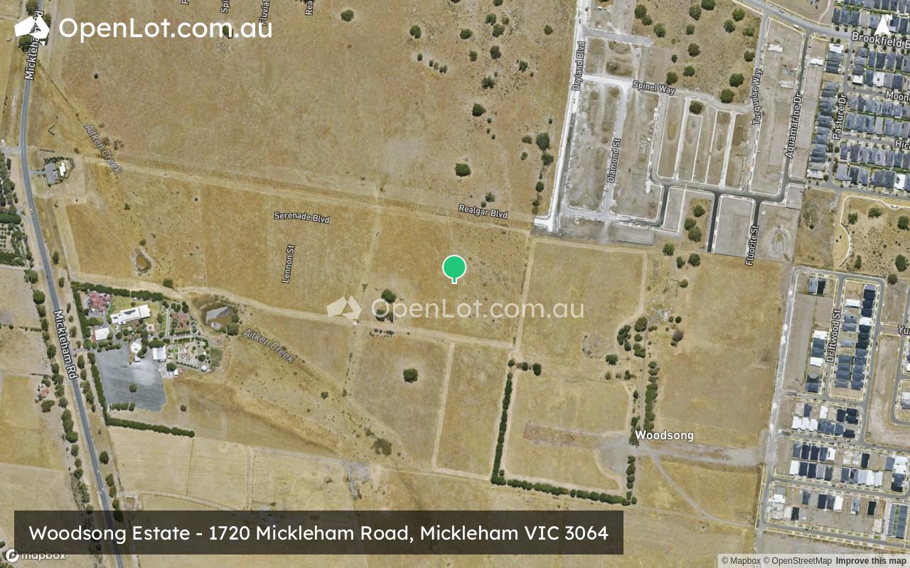 Satellite image for Woodsong Estate - 1720 Mickleham Road, Mickleham VIC 3064