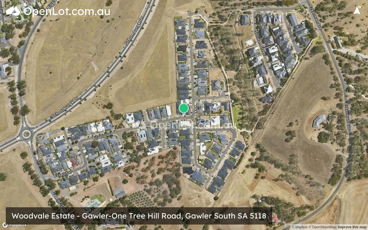 Satellite image for Woodvale Estate - Gawler-One Tree Hill Road, Gawler South SA 5118