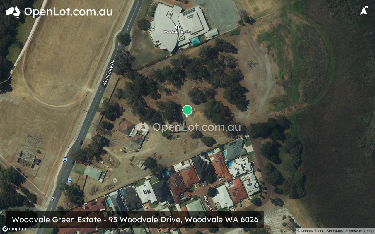 Satellite image for Woodvale Green Estate - 95 Woodvale Drive, Woodvale WA 6026