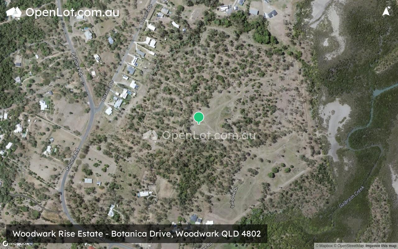 Satellite image for Woodwark Rise Estate - Botanica Drive, Woodwark QLD 4802