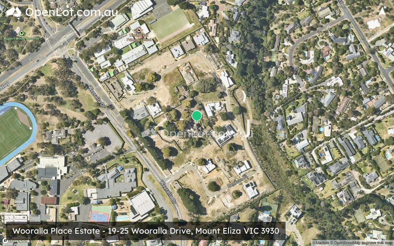 Satellite image for Wooralla Place Estate - 19-25 Wooralla Drive, Mount Eliza VIC 3930