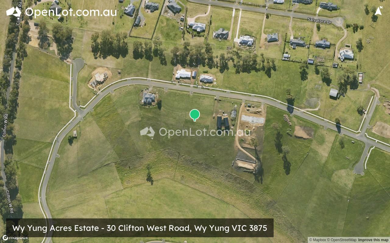 Satellite image for Wy Yung Acres Estate - 30 Clifton West Road, Wy Yung VIC 3875