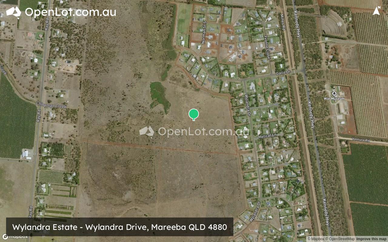 Satellite image for Wylandra Estate - Wylandra Drive, Mareeba QLD 4880