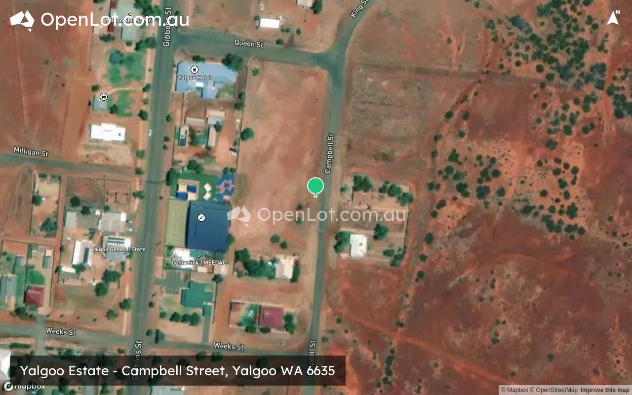 Satellite image for Yalgoo Estate - Campbell Street, Yalgoo WA 6635
