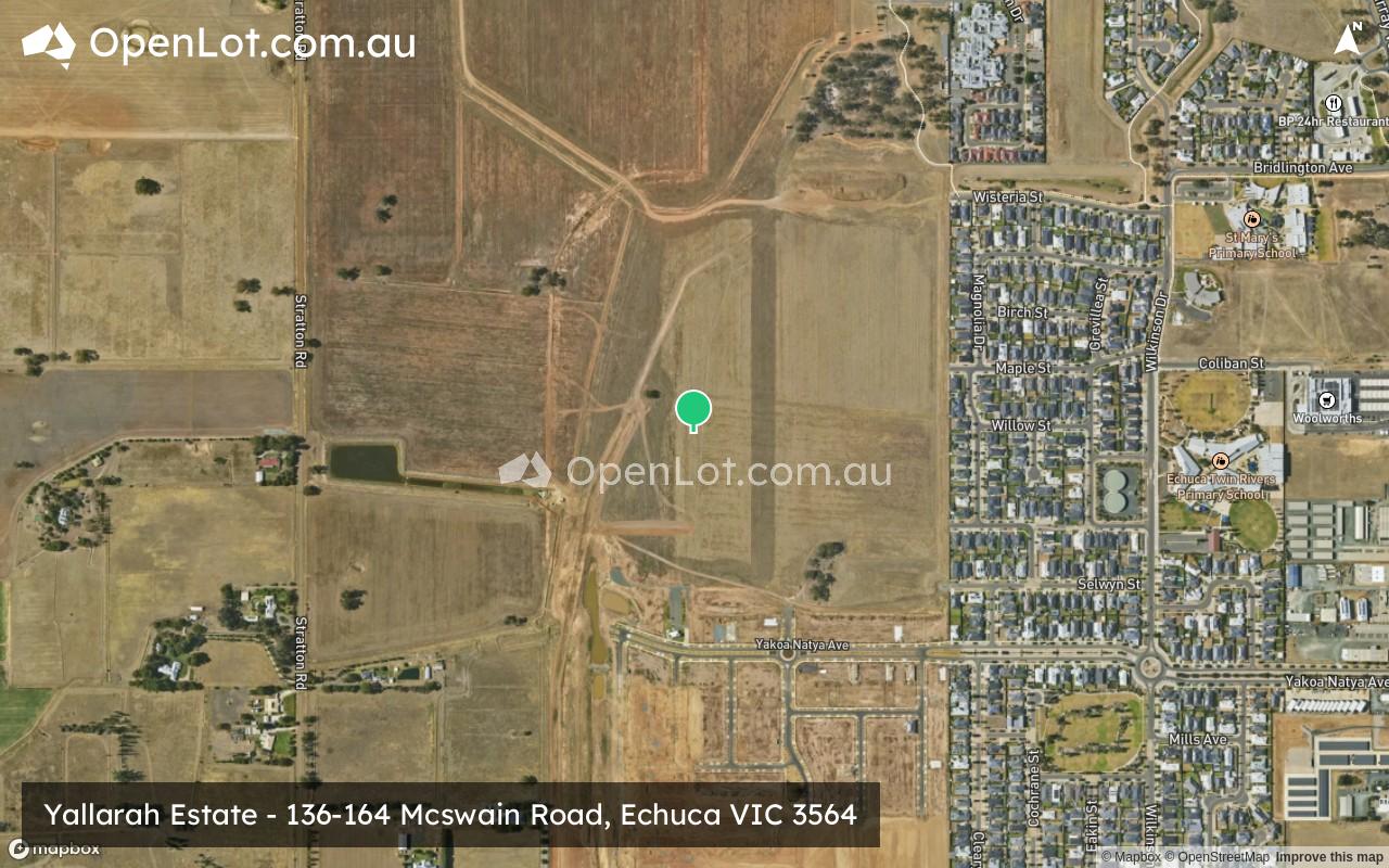 Satellite image for Yallarah Estate - 136-164 Mcswain Road, Echuca VIC 3564